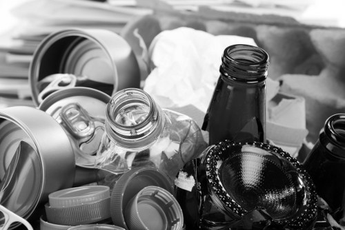 Company logo and safety banner for insured rubbish company