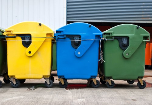 Residential skip for household waste in Shadwell