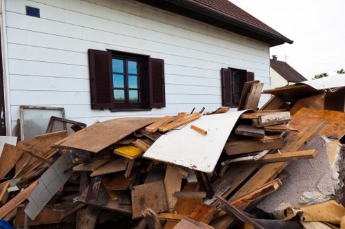 Commercial skip collection process in Shadwell