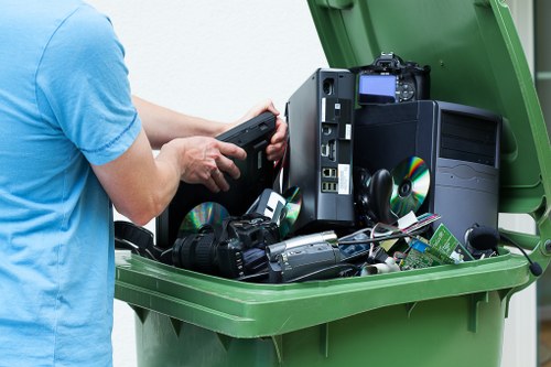 Different types of construction waste materials