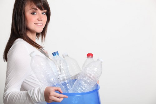 Various types of construction materials for waste removal