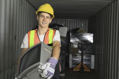 Chemical waste containers ready for disposal