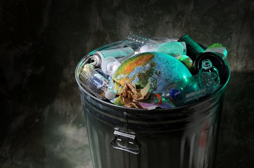 Recycling process at a Shadwell waste facility