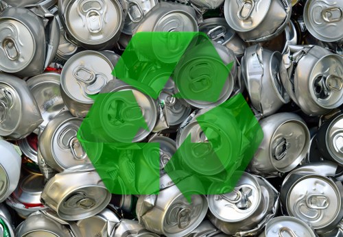 Efficient waste disposal practices on a construction site
